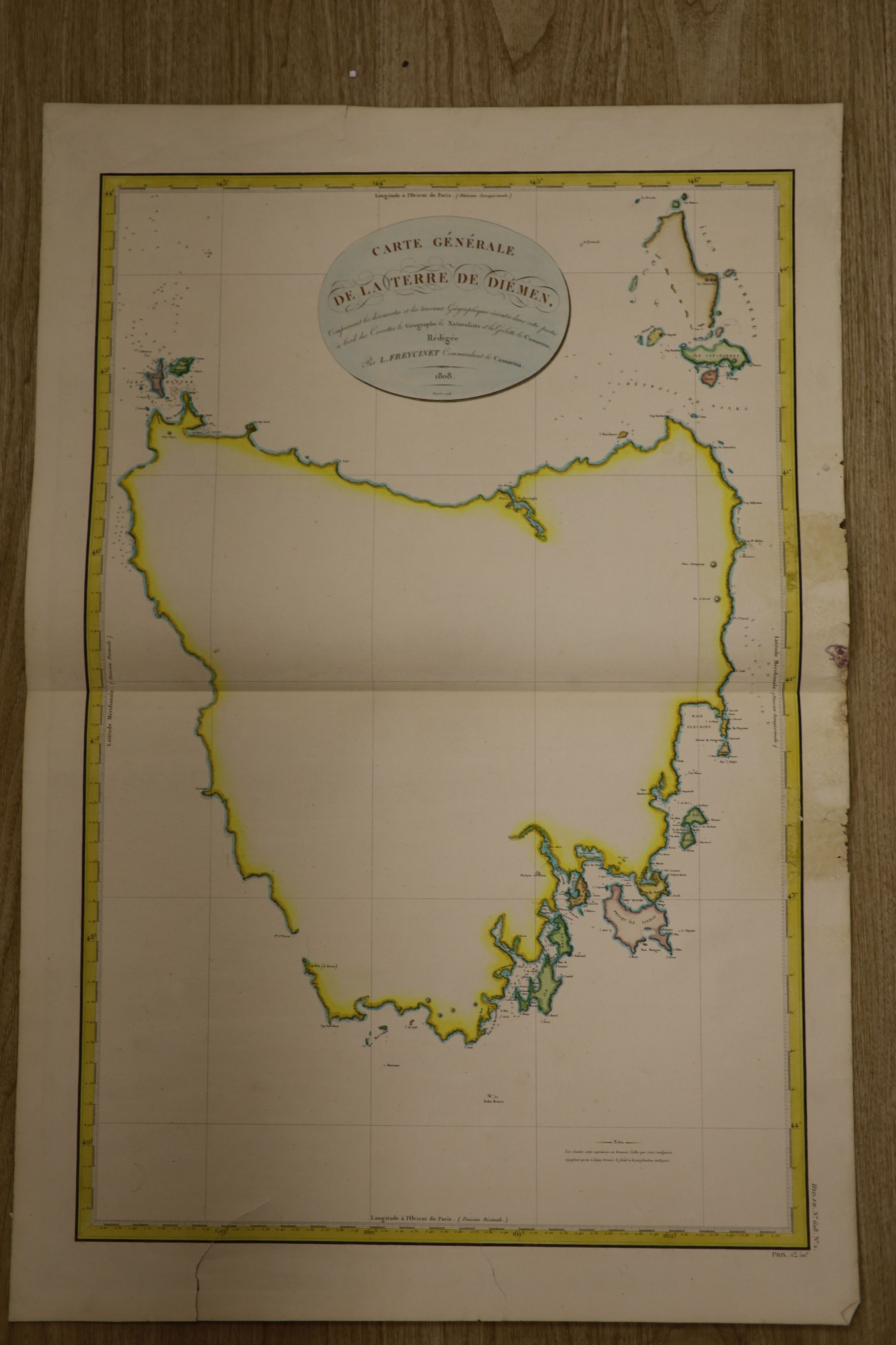 A folio of 19th century maps of Tasmania